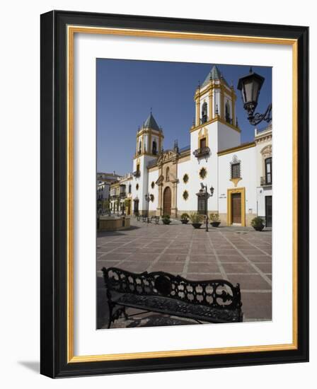 Plaza Del Socorro, Ronda, One of the White Villages, Malaga Province, Andalucia, Spain, Europe-Marco Cristofori-Framed Photographic Print