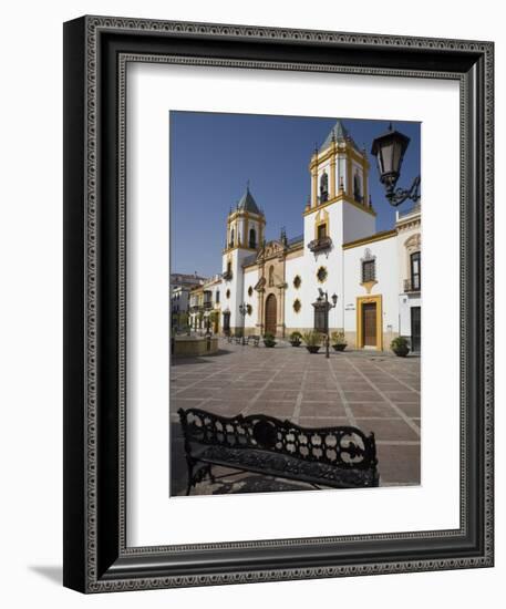 Plaza Del Socorro, Ronda, One of the White Villages, Malaga Province, Andalucia, Spain, Europe-Marco Cristofori-Framed Photographic Print