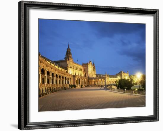 Plaza Espana, Seville, Andalucia, Spain-Jon Arnold-Framed Photographic Print