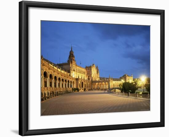 Plaza Espana, Seville, Andalucia, Spain-Jon Arnold-Framed Photographic Print