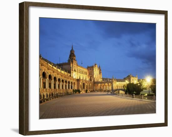 Plaza Espana, Seville, Andalucia, Spain-Jon Arnold-Framed Photographic Print