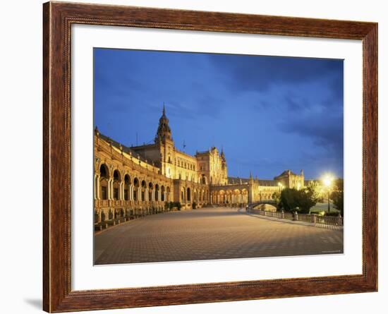 Plaza Espana, Seville, Andalucia, Spain-Jon Arnold-Framed Photographic Print