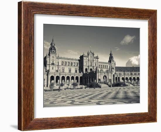 Plaza Espana, Seville, Spain-Walter Bibikow-Framed Premium Photographic Print