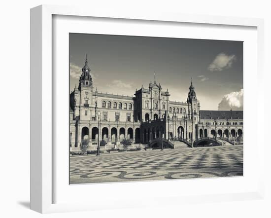 Plaza Espana, Seville, Spain-Walter Bibikow-Framed Premium Photographic Print