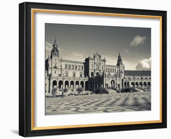 Plaza Espana, Seville, Spain-Walter Bibikow-Framed Premium Photographic Print