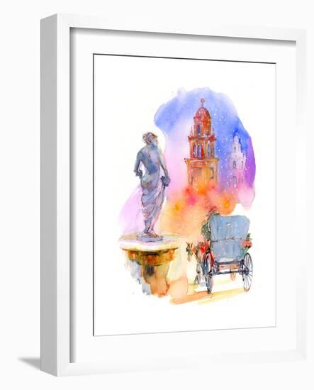 Plaza Holiday, 2016-John Keeling-Framed Giclee Print