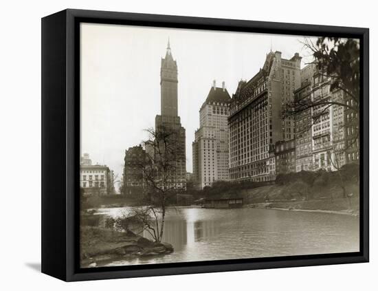 Plaza Hotel as Seen from Central Park-null-Framed Premier Image Canvas