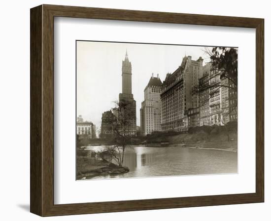 Plaza Hotel as Seen from Central Park-null-Framed Photographic Print