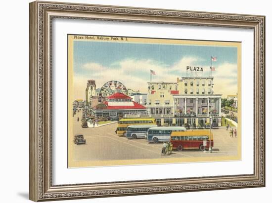 Plaza Hotel, Asbury Park, New Jersey-null-Framed Art Print