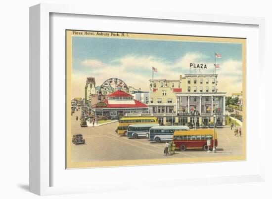 Plaza Hotel, Asbury Park, New Jersey-null-Framed Art Print