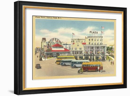 Plaza Hotel, Asbury Park, New Jersey-null-Framed Art Print