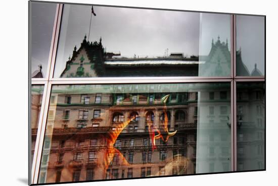 Plaza Hotel Reflection-null-Mounted Photo