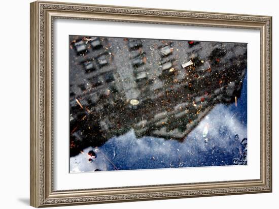 Plaza Hotel Reflection-null-Framed Photo