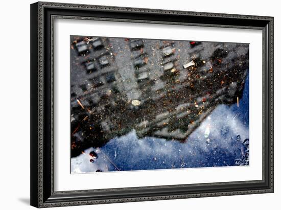 Plaza Hotel Reflection-null-Framed Photo