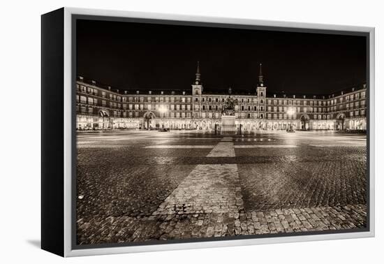 Plaza Mayor After Midnight, Madrid, Spain-George Oze-Framed Premier Image Canvas