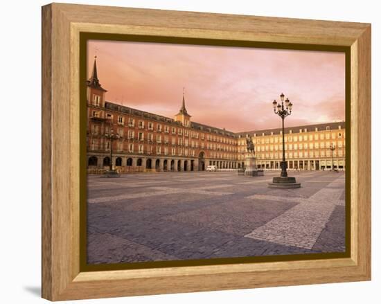 Plaza Mayor from the East, Madrid, Spain-Upperhall-Framed Premier Image Canvas