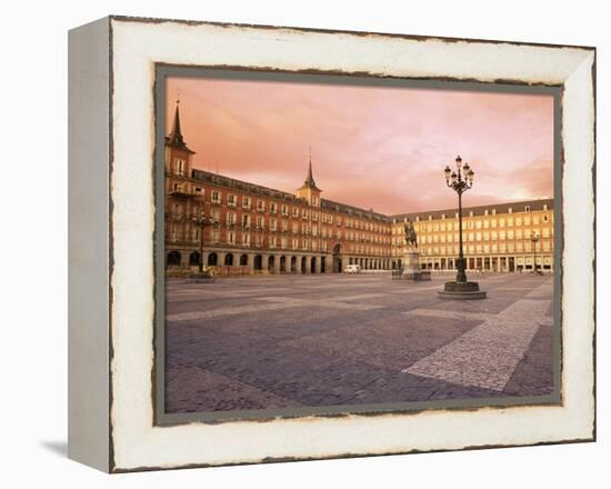 Plaza Mayor from the East, Madrid, Spain-Upperhall-Framed Premier Image Canvas