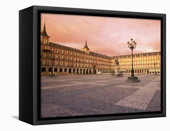 Plaza Mayor from the East, Madrid, Spain-Upperhall-Framed Premier Image Canvas