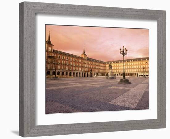 Plaza Mayor from the East, Madrid, Spain-Upperhall-Framed Photographic Print