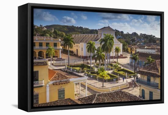 Plaza Mayor Looking Towards Iglesia Parroquial De La Santisima Trinidad (Church of Holy Trinity)-Jane Sweeney-Framed Premier Image Canvas