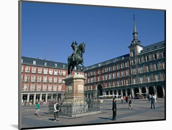 Plaza Mayor, Madrid, Spain, Europe-Marco Cristofori-Mounted Photographic Print