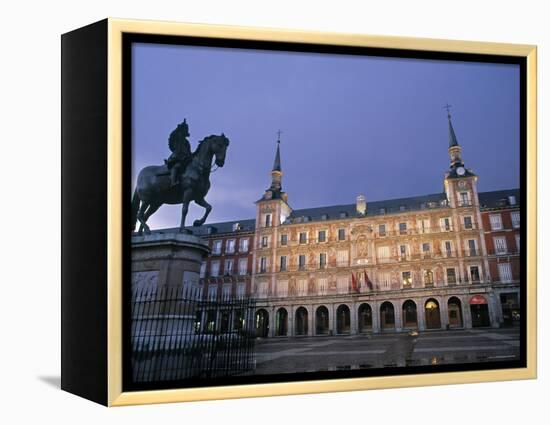 Plaza Mayor, Madrid, Spain-Jon Arnold-Framed Premier Image Canvas