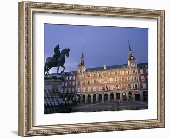 Plaza Mayor, Madrid, Spain-Jon Arnold-Framed Photographic Print