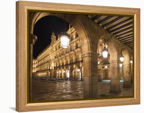 Plaza Mayor, Salamanca, Spain-Walter Bibikow-Framed Premier Image Canvas
