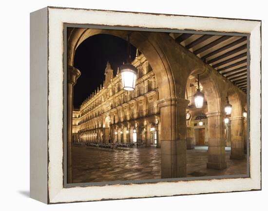 Plaza Mayor, Salamanca, Spain-Walter Bibikow-Framed Premier Image Canvas