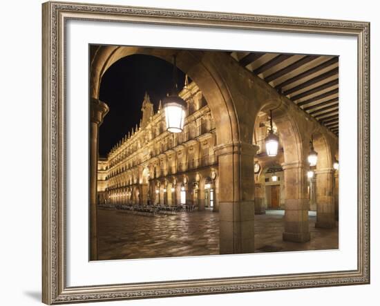 Plaza Mayor, Salamanca, Spain-Walter Bibikow-Framed Photographic Print