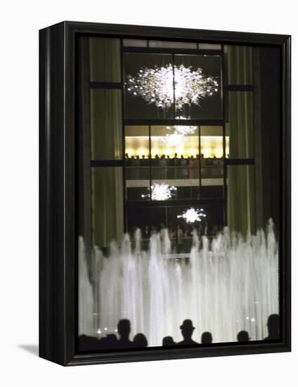Plaza Outside the New Metropolitan Opera House, Opening Night at Lincoln Center-John Dominis-Framed Premier Image Canvas