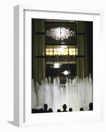 Plaza Outside the New Metropolitan Opera House, Opening Night at Lincoln Center-John Dominis-Framed Photographic Print