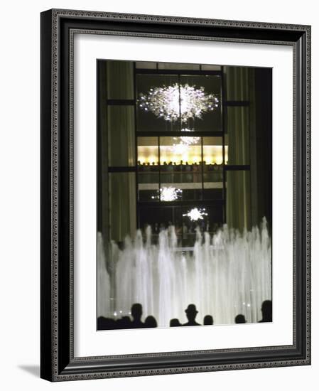 Plaza Outside the New Metropolitan Opera House, Opening Night at Lincoln Center-John Dominis-Framed Photographic Print