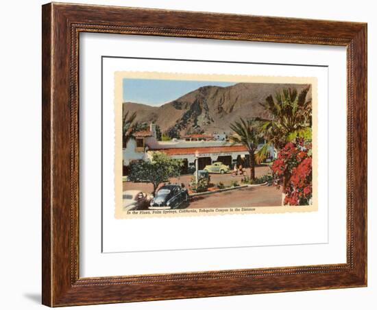 Plaza, Palm Springs, California-null-Framed Art Print