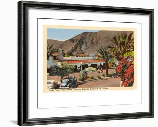 Plaza, Palm Springs, California-null-Framed Art Print