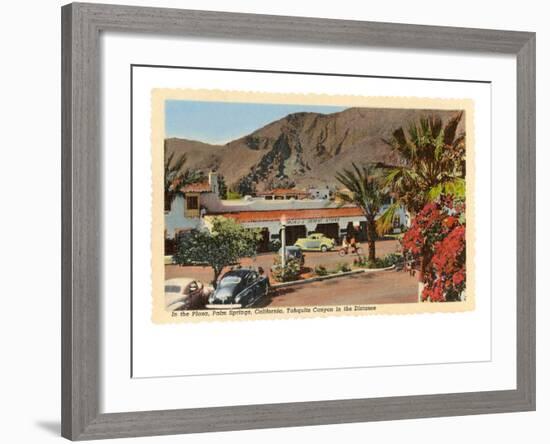 Plaza, Palm Springs, California-null-Framed Art Print