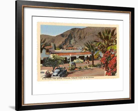 Plaza, Palm Springs, California-null-Framed Art Print