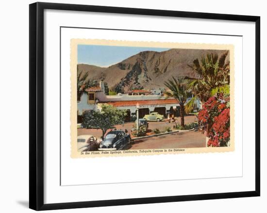 Plaza, Palm Springs, California-null-Framed Art Print