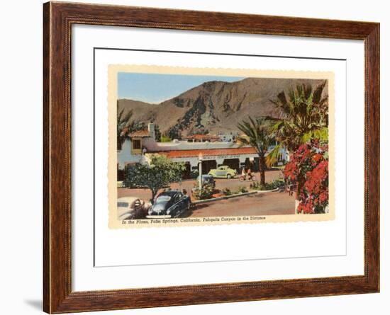Plaza, Palm Springs, California-null-Framed Art Print