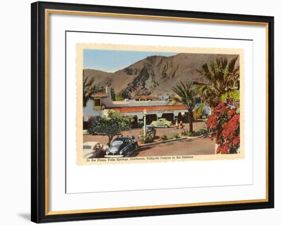 Plaza, Palm Springs, California-null-Framed Art Print