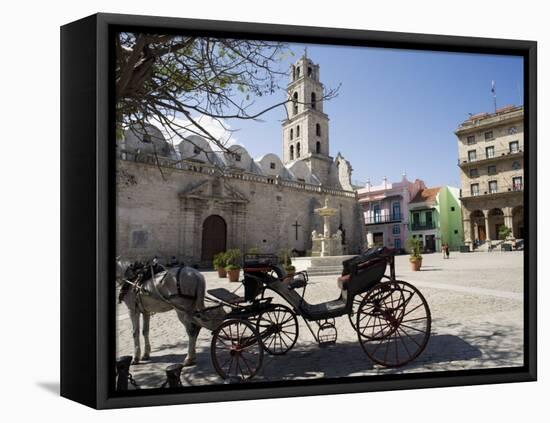 Plaza San Francisco and Basilica Menor De San Francisco De Asis, Old Havana-John Harden-Framed Premier Image Canvas