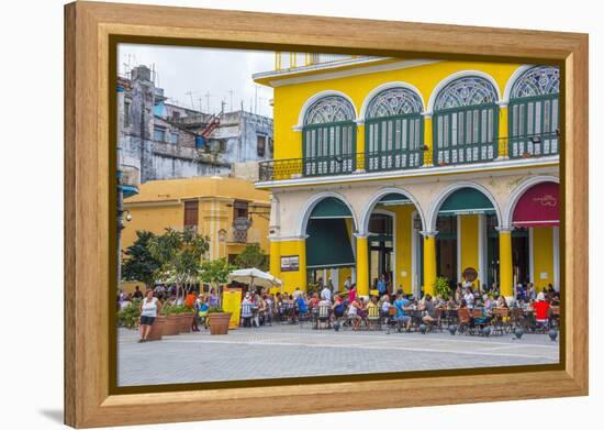 Plaza Vieja, La Habana Vieja (Old Havana), Havana, Cuba, West Indies, Caribbean-Alan Copson-Framed Premier Image Canvas