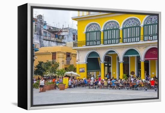 Plaza Vieja, La Habana Vieja (Old Havana), Havana, Cuba, West Indies, Caribbean-Alan Copson-Framed Premier Image Canvas