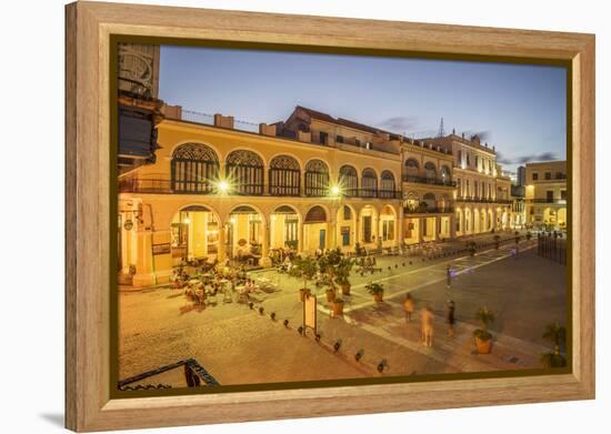 Plaza Vieja, UNESCO World Heritage Site, Havana, Cuba, West Indies, Caribbean, Central America-Angelo Cavalli-Framed Premier Image Canvas