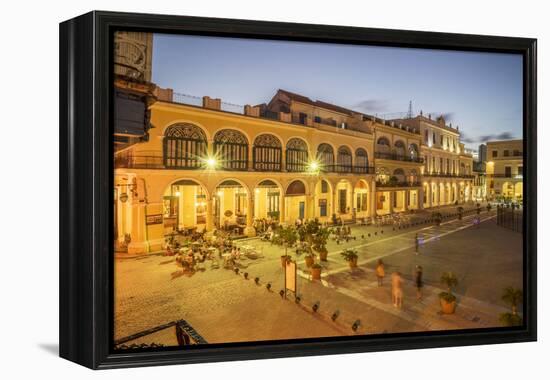 Plaza Vieja, UNESCO World Heritage Site, Havana, Cuba, West Indies, Caribbean, Central America-Angelo Cavalli-Framed Premier Image Canvas