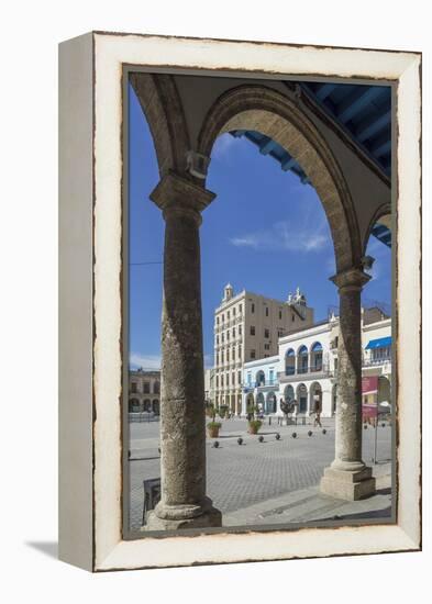 Plaza Vieja, UNESCO World Heritage Site, Havana, Cuba, West Indies, Caribbean, Central America-Angelo Cavalli-Framed Premier Image Canvas