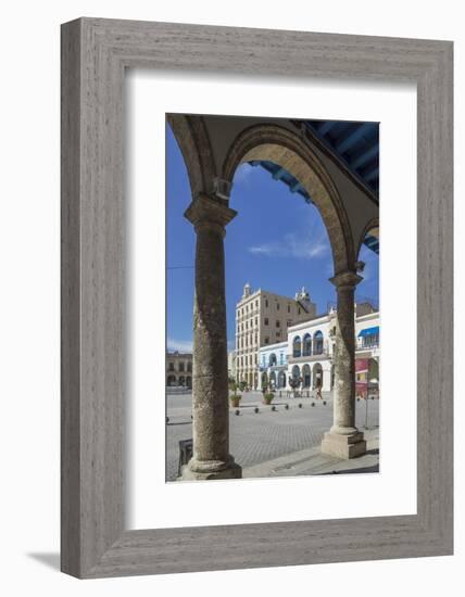 Plaza Vieja, UNESCO World Heritage Site, Havana, Cuba, West Indies, Caribbean, Central America-Angelo Cavalli-Framed Photographic Print