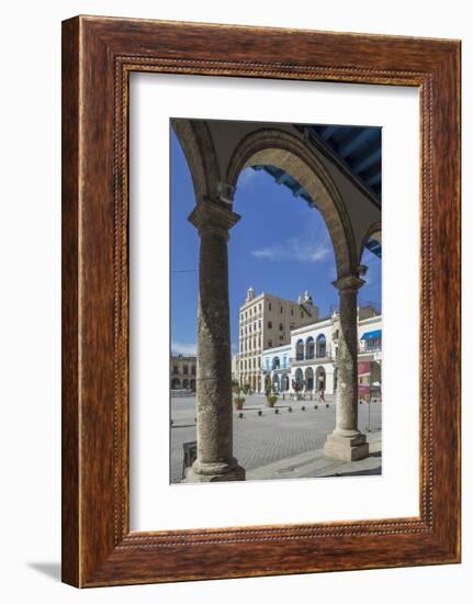 Plaza Vieja, UNESCO World Heritage Site, Havana, Cuba, West Indies, Caribbean, Central America-Angelo Cavalli-Framed Photographic Print