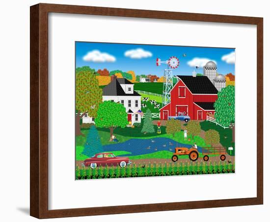 Pleasant Day on the Farm-Mark Frost-Framed Premium Giclee Print