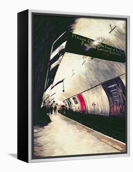 Please Check the Front of the Train... 1998-Ellen Golla-Framed Premier Image Canvas